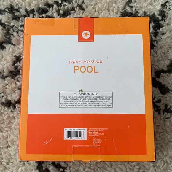 Toys Palm Tree Shade Pool New In Box Baby Kiddie Pool Poshmark